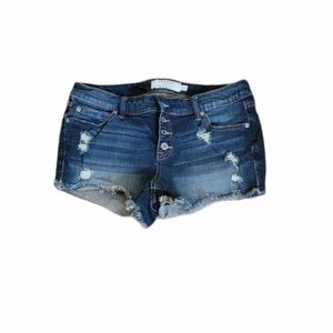 Torrid size 12 Jean shorts, distressed, button fly